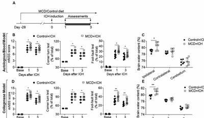 Dyslipidemic Diet Induces Mobilization of Peripheral Neutrophils and Monocytes That Exacerbate Hemorrhagic Brain Injury and Neuroinflammation